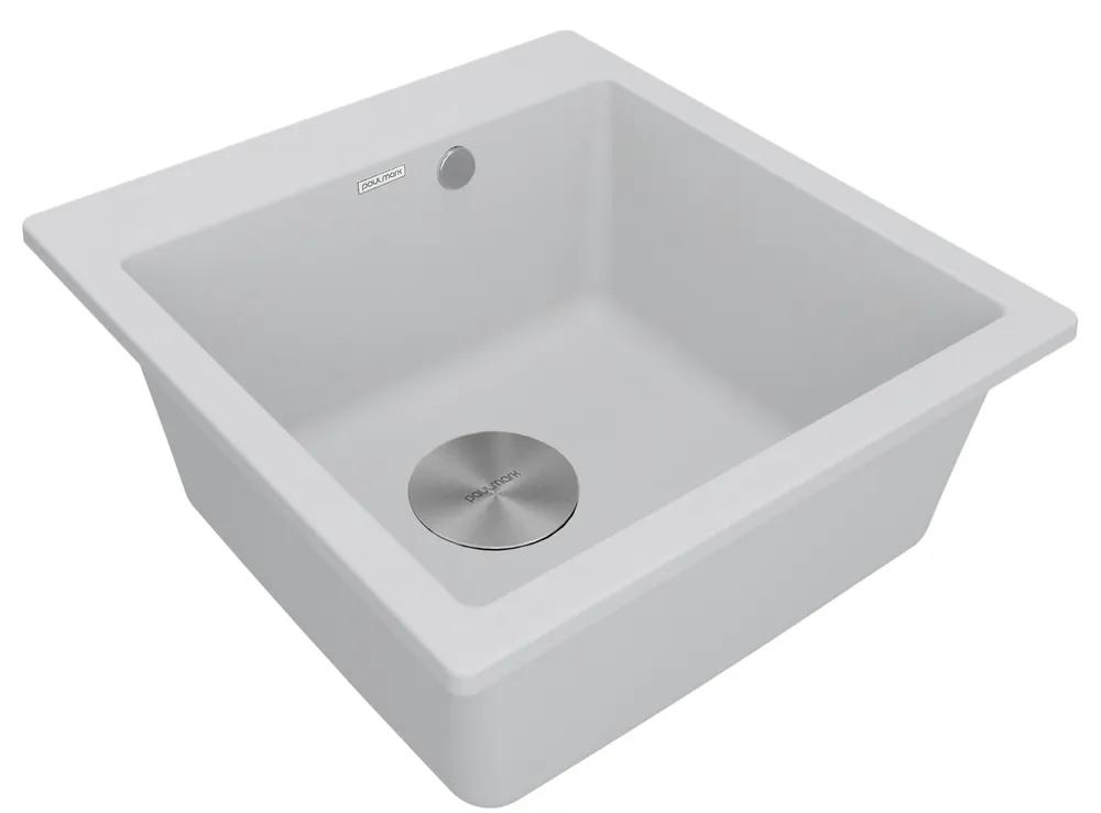Детальное фото товара: Paulmark KANTE 50, мойка, гранит, белый