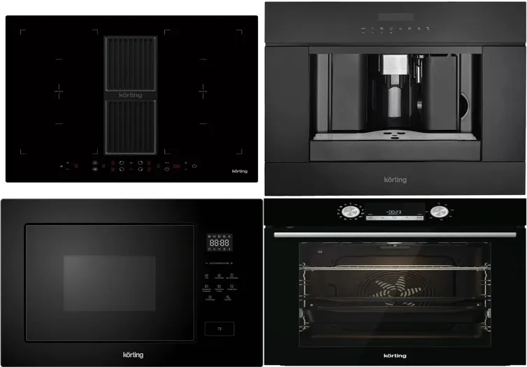 Фото товара: KORTING HIBH 68980 NB + OKB 8481 ESN PYRO + KMI 827 GN + KCM 9200 BG