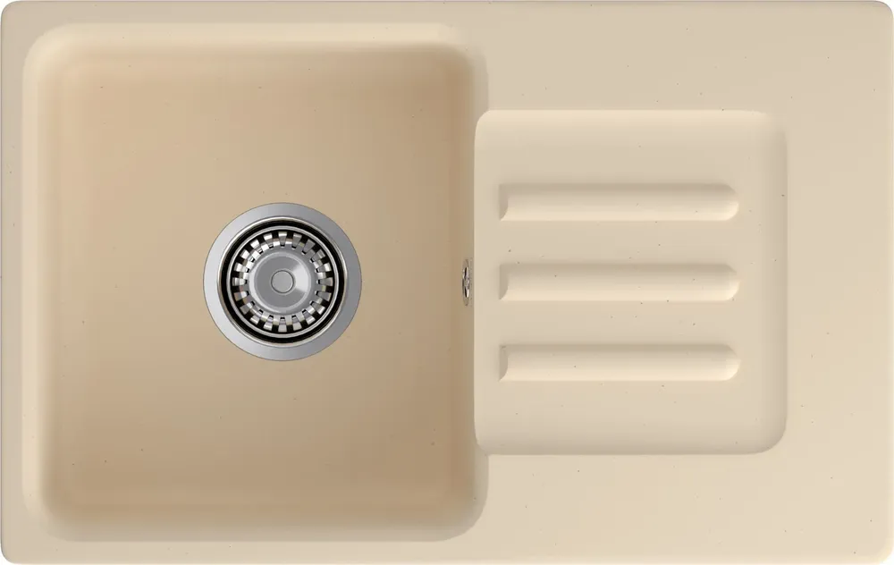 Детальное фото товара: GranFest GF-SMART 680 L, мойка, мрамор, бежевый