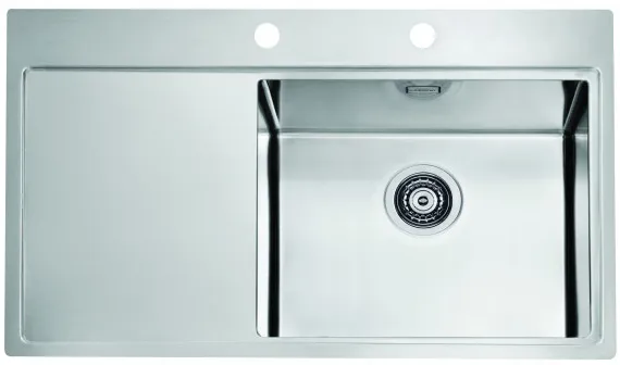 Фото товара: ALVEUS PURE 50R new KMB-90, мойка, нержавеющая сталь, правая (в комплекте с сифоном 1148858)
