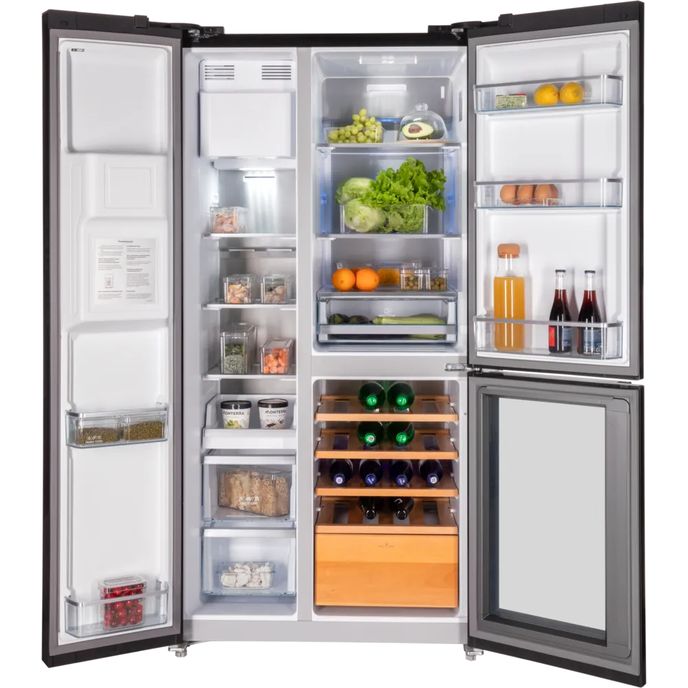 Детальное фото товара: HIBERG i-RFS 750G B Inverter Wine