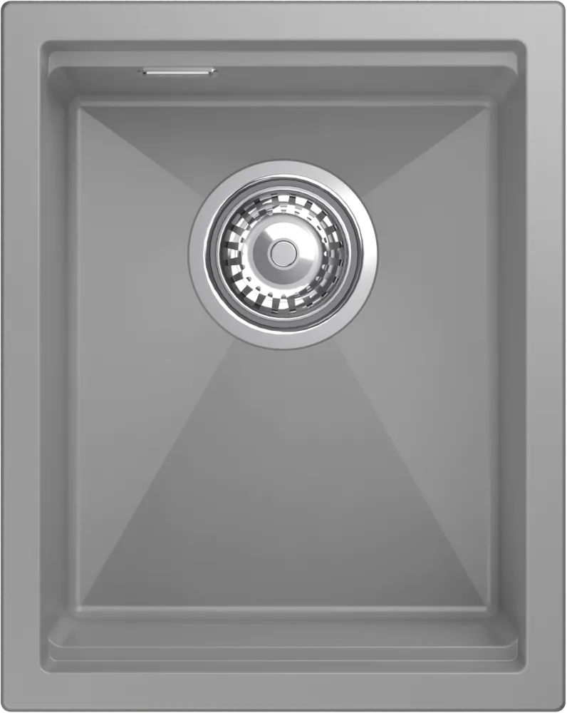 Детальное фото товара: Rivelato LINO LN-354 grigio metallizz, мойка, гранит, серый металлик