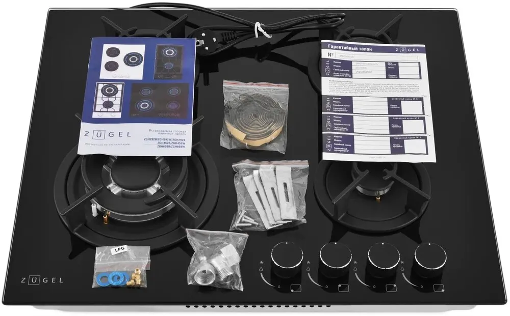 Детальное фото товара: ZUGEL ZGH603B газовая поверхность