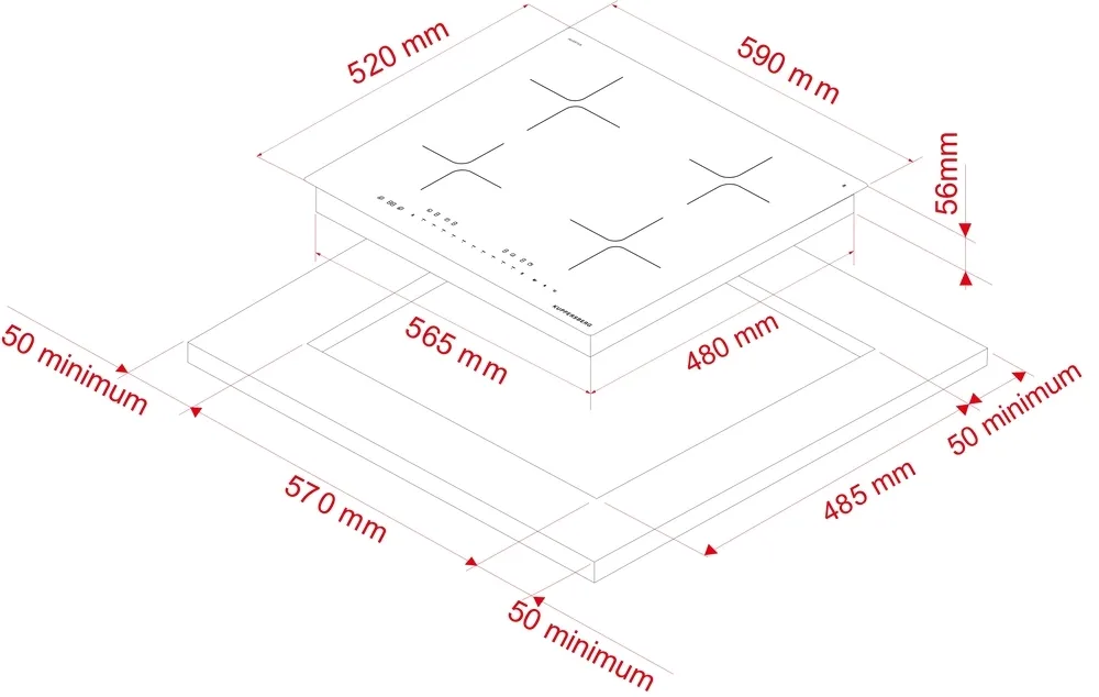 Детальное фото товара: Kuppersberg ICI 605 индукционная поверхность