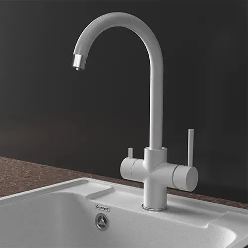 Детальное фото товара: GranFest GF-Z-5422, смеситель, гранит, серый