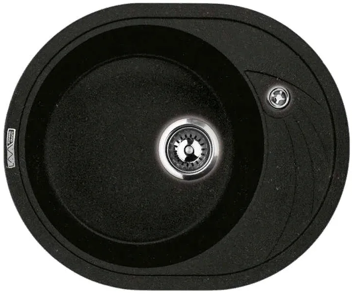 Фото товара: LAVA E.1 LAVA, мойка, гранит, черный металлик