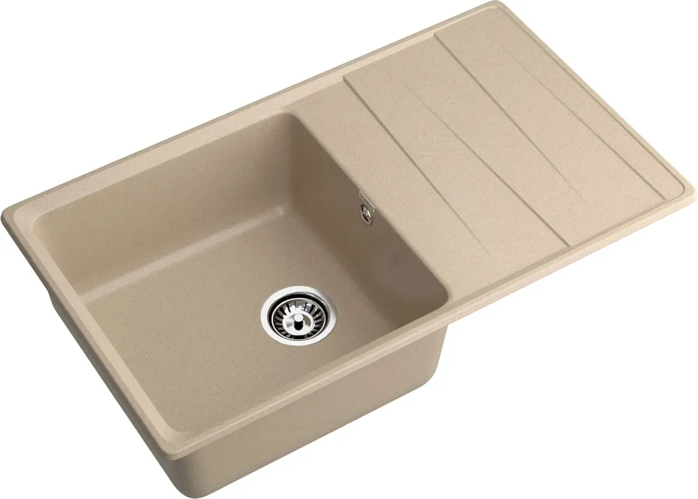Детальное фото товара: GranFest LEVEL GF-LV-860L, мойка, мрамор, песочный