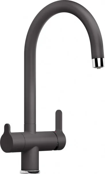 Фото товара: Blanco Trima, смеситель, гранит, темная скала