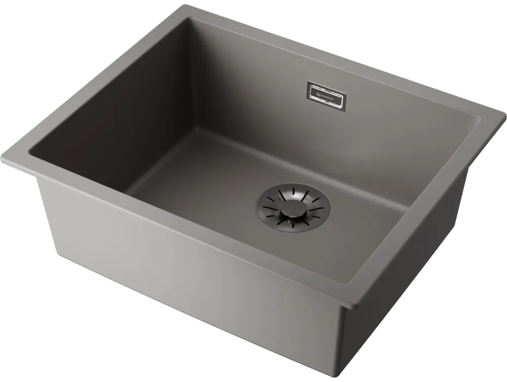 Детальное фото товара: Omoikiri Yamakawa 55-U/I-GR, мойка, керамика, leningrad grey