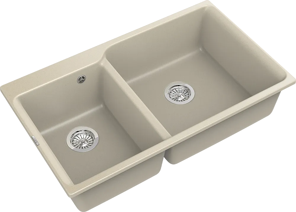 Детальное фото товара: Rivelato AXEL X-90D beige scuro, мойка, гранит, темно-бежевый