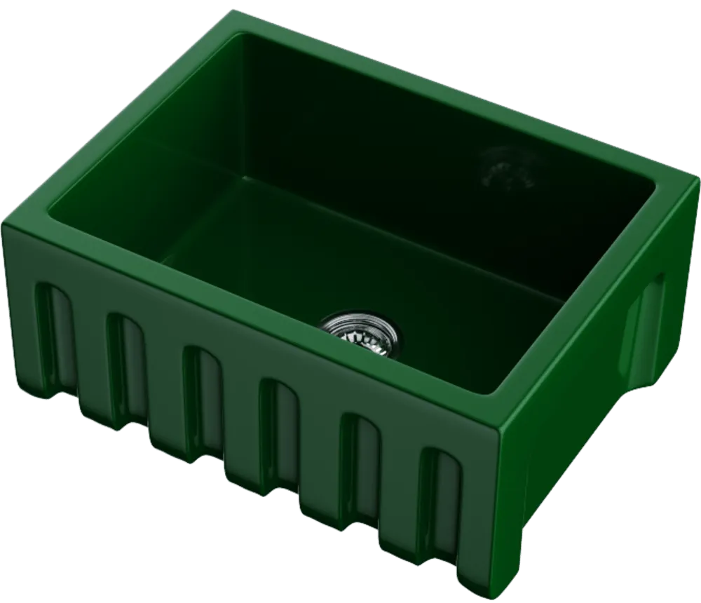 Детальное фото товара: Omoikiri Mikura 61-RG Glossy, мойка, керамика, royal green