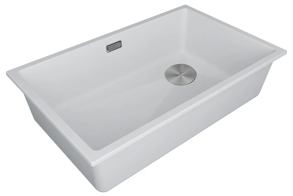 Детальное фото товара: Paulmark LUMI 74UNI-SKEW, мойка, гранит, белый