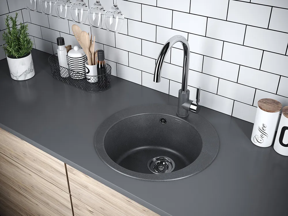 Детальное фото товара: Paulmark GELEGEN 50, мойка, гранит, графит