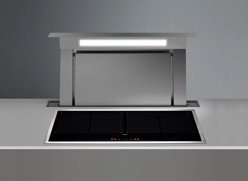 Фото товара: Falmec DOWNDRAFT GLASS STEEL 120