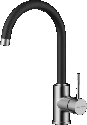 Фото товара: Omoikiri Shinagawa-BN-BL, смеситель, нержавеющая сталь, черный