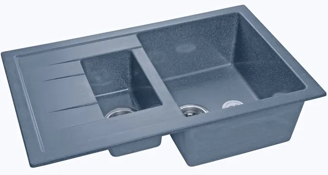 Фото товара: GranFest QUADRO GF-Q-775 KL, мойка, мрамор, графит
