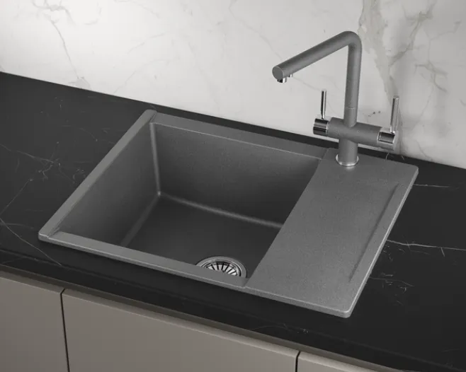 Детальное фото товара: GRANULA ES-6202 мойка, гранит, графит