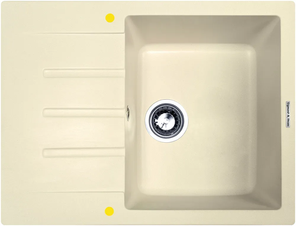 Фото товара: Zigmund & Shtain RECHTECK 645, мойка, молодое шампанское  