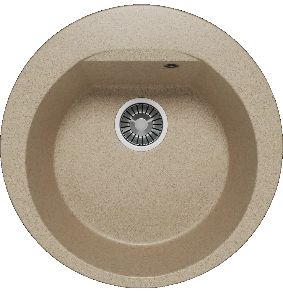 Фото товара: Polygran ATOL-520, мойка, мрамор, песочный 302