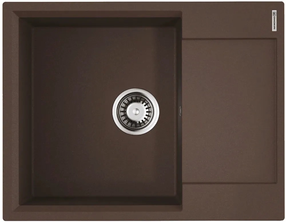 Фото товара: Omoikiri Daisen 65T-DC, мойка, гранит, темный шоколад