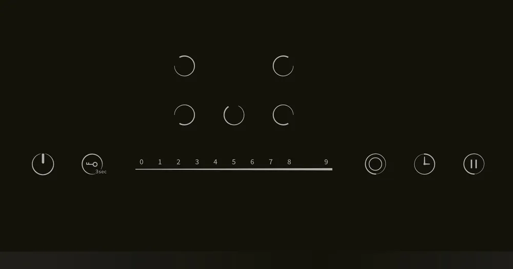 Детальное фото товара: LEX EVH 772A BL стеклокерамическая поверхность