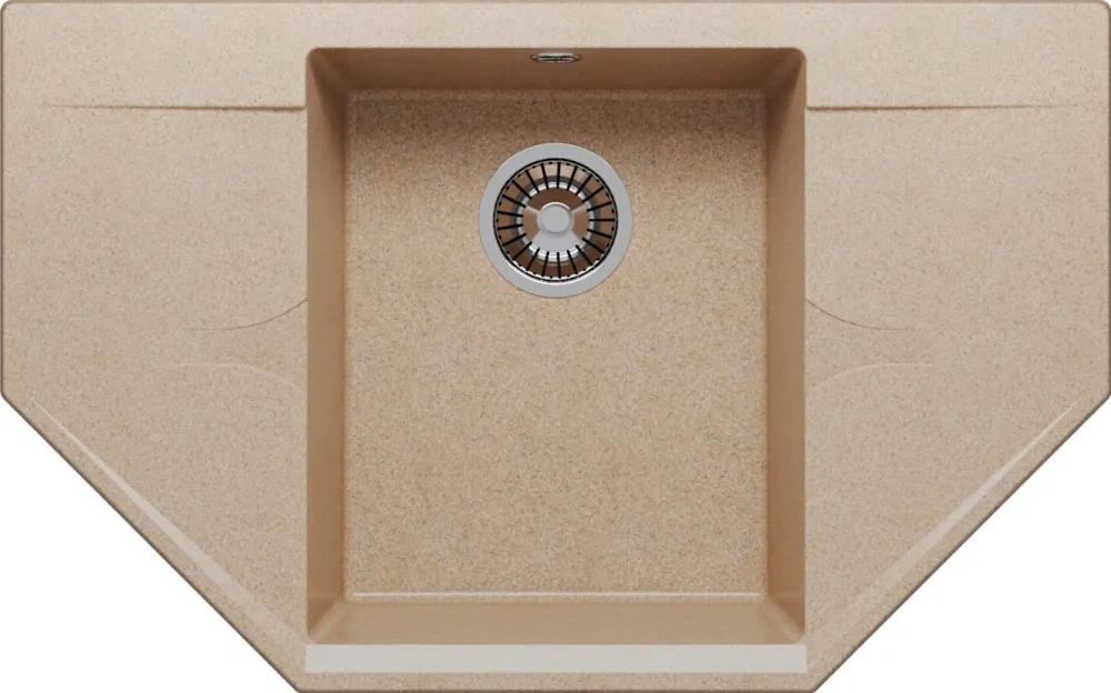 Фото товара: Polygran RIFF-800, мойка, мрамор, песочный 302