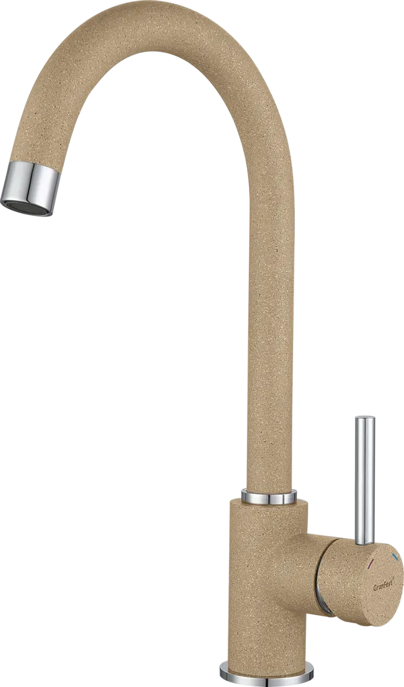 Фото товара: GranFest 3650, смеситель, мрамор, песочный