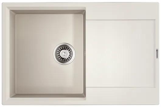 Фото товара: Omoikiri Daisen 78T-WH, мойка, гранит, белый