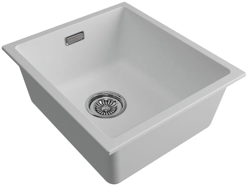 Детальное фото товара: Paulmark LUMI 41UNI, мойка, гранит, белый