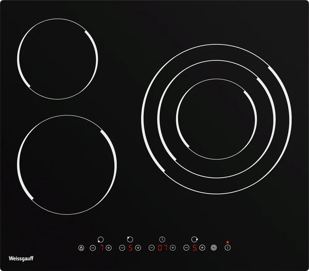 Фото товара: Weissgauff HV 633 B стеклокерамическая поверхность