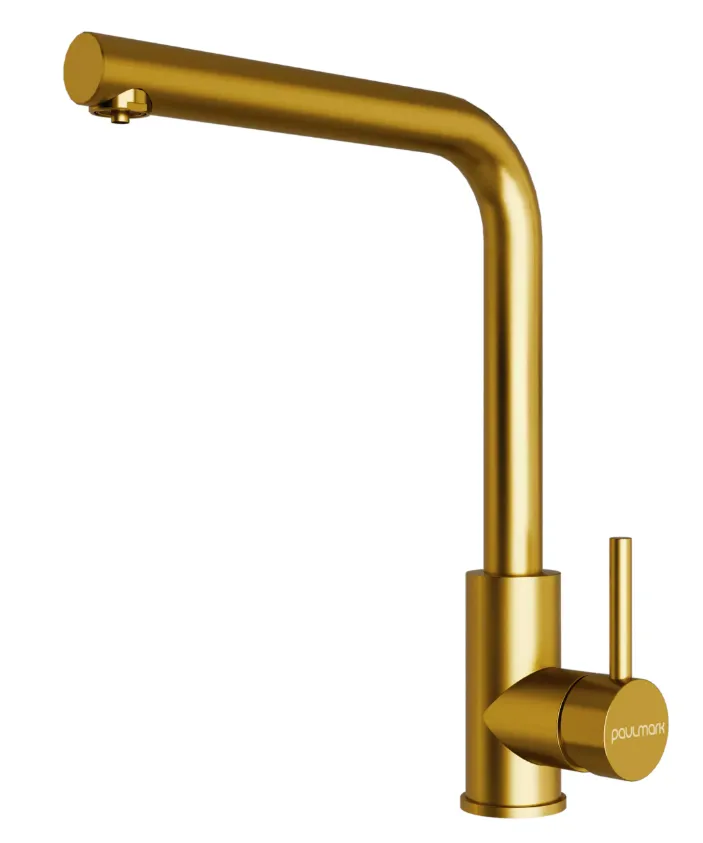 Фото товара: Paulmark TWIN, смеситель, брашированное золото