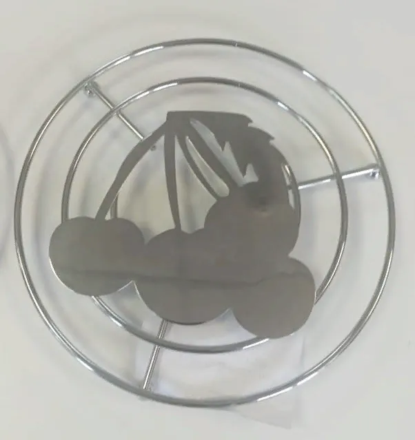 Фото товара: Seaman подставка под горячее, хром "Вишенки", SSA-031-WP (Water Polish)