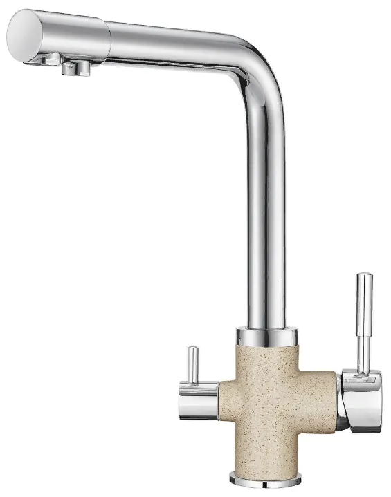 Фото товара: GRANULA 3015 смеситель, гранит, хром/пирит