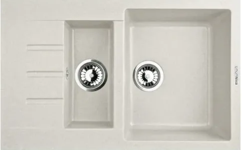 Фото товара: LAVA D.2 LATTE, мойка, гранит, белый