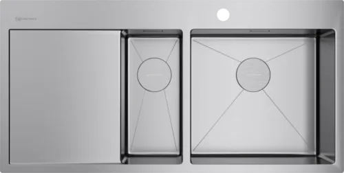 Детальное фото товара: Omoikiri Akisame 100-2-IN-R, мойка, нержавеющая сталь, чаша справа