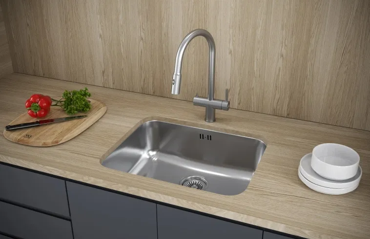 Детальное фото товара: KUCHENSTERN RUND 60, мойка, нержавеющая сталь