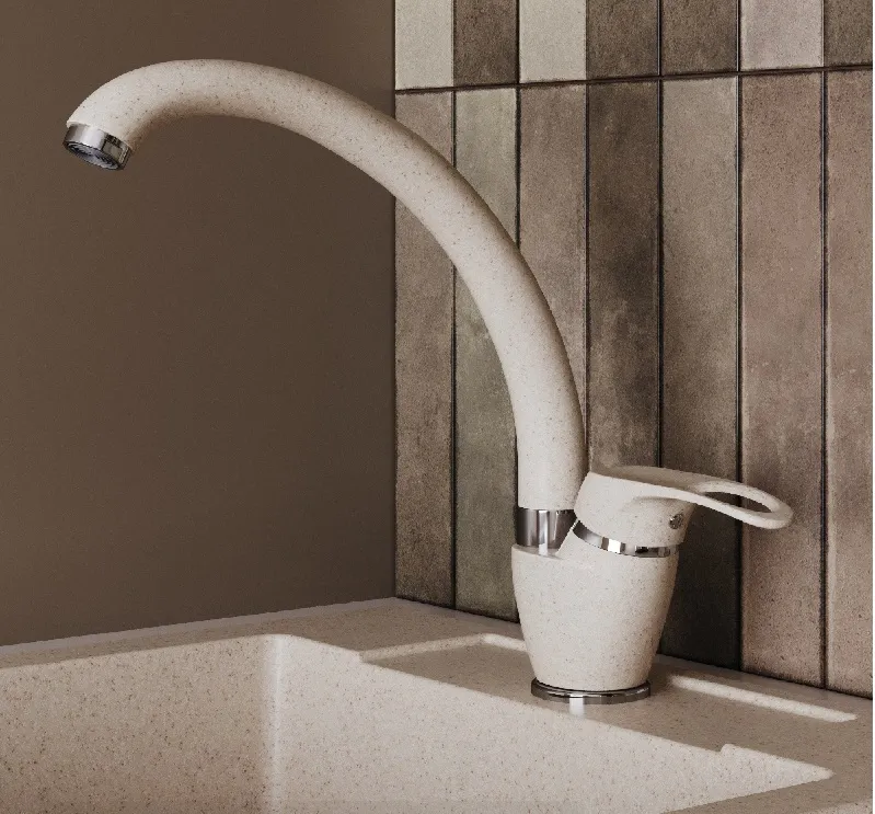 Детальное фото товара: Polygran Денеб, смеситель, кремовый №327