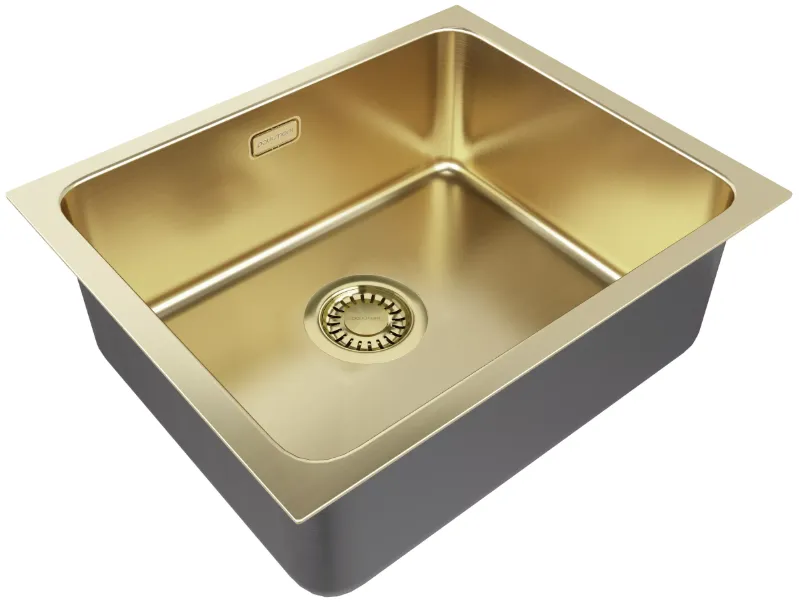 Детальное фото товара: Paulmark VISTA 54, мойка, нержавеющая сталь, светлое золото