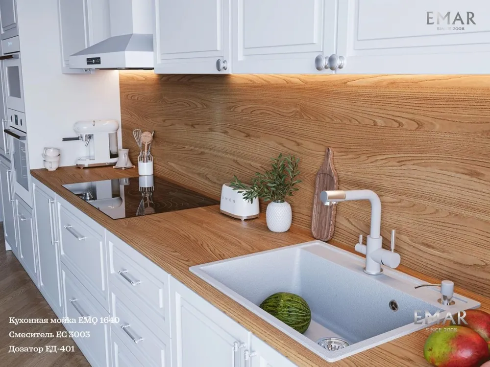 Детальное фото товара: Emar EMQ-1640.Q, мойка, гранит, агат