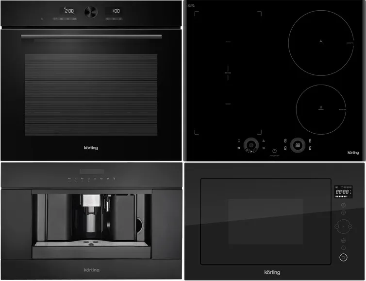 Фото товара: KORTING HIB 64750 B SMART + OKB 1680 GN MW + KMI 825 TGN + KCM 9200 BG