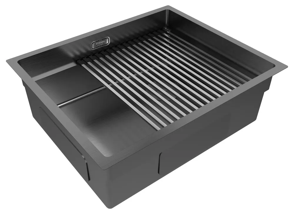 Детальное фото товара: Paulmark NEXT-PRO 54 UNI, мойка, нержавеющая сталь, вороненая сталь