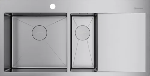 Детальное фото товара: Omoikiri Akisame 100-2-IN-L, мойка, нержавеющая сталь, чаша слева