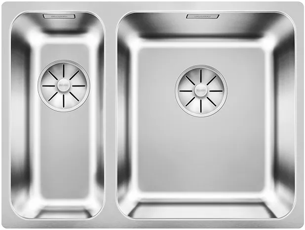 Детальное фото товара: Blanco Solis 340/180-U, мойка, чаша справа, нержавеющая сталь полированная