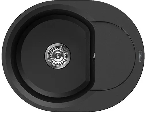 Фото товара: Omoikiri Sakaime 60E-BL, мойка, гранит, черный