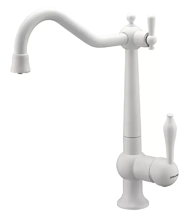 Фото товара: Paulmark RETRO, смеситель, белый матовый