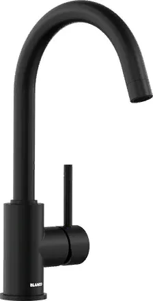 Фото товара: Blanco Mida, смеситель, гранит, черный матовый