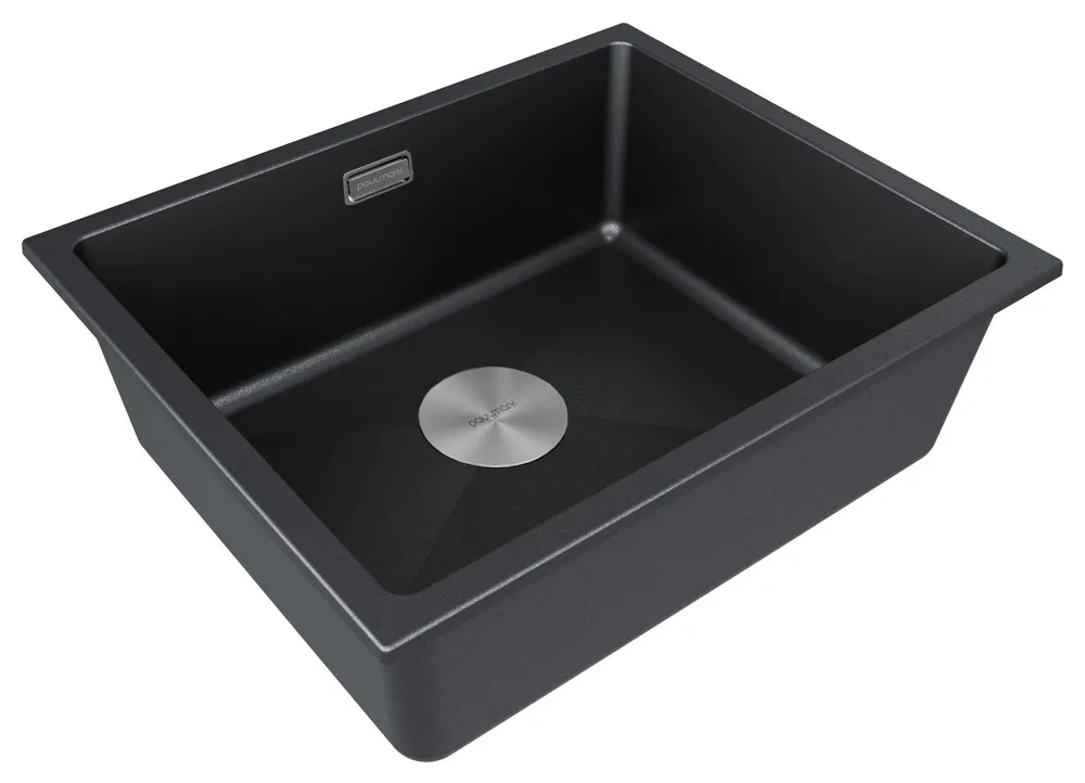 Детальное фото товара: Paulmark LUMI 55UNI, мойка, гранит, черный металлик