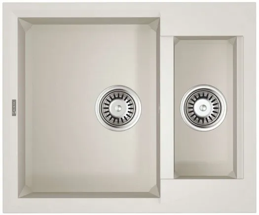 Фото товара: Omoikiri Sakaime 60-2-WH, мойка, гранит, белый