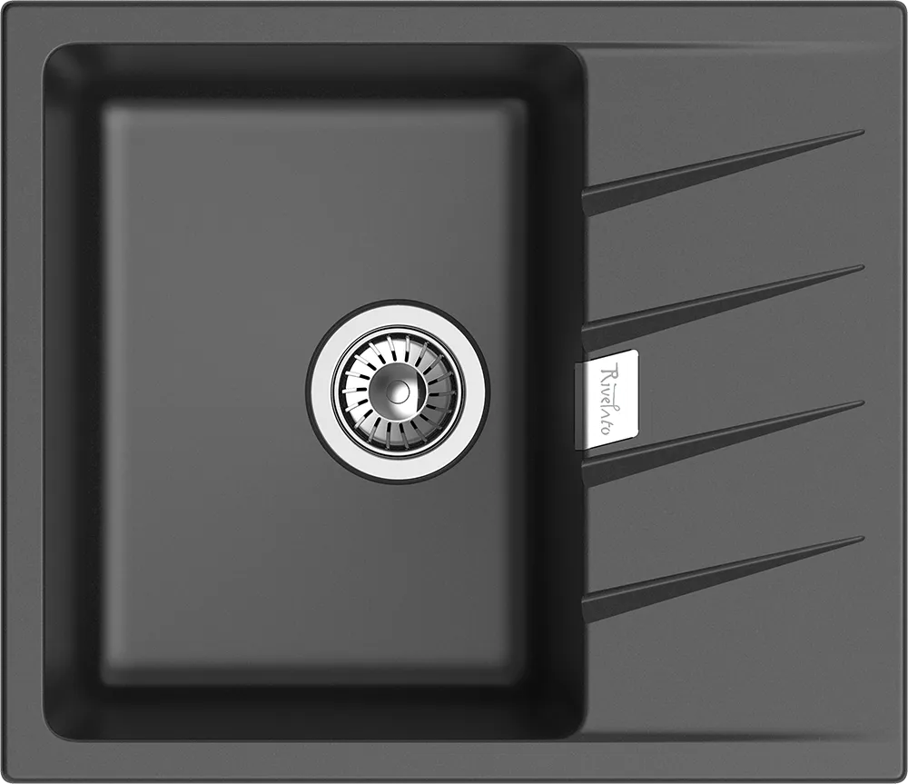 Фото товара: Rivelato RAUM RM-58 antracite, мойка, гранит, антрацит