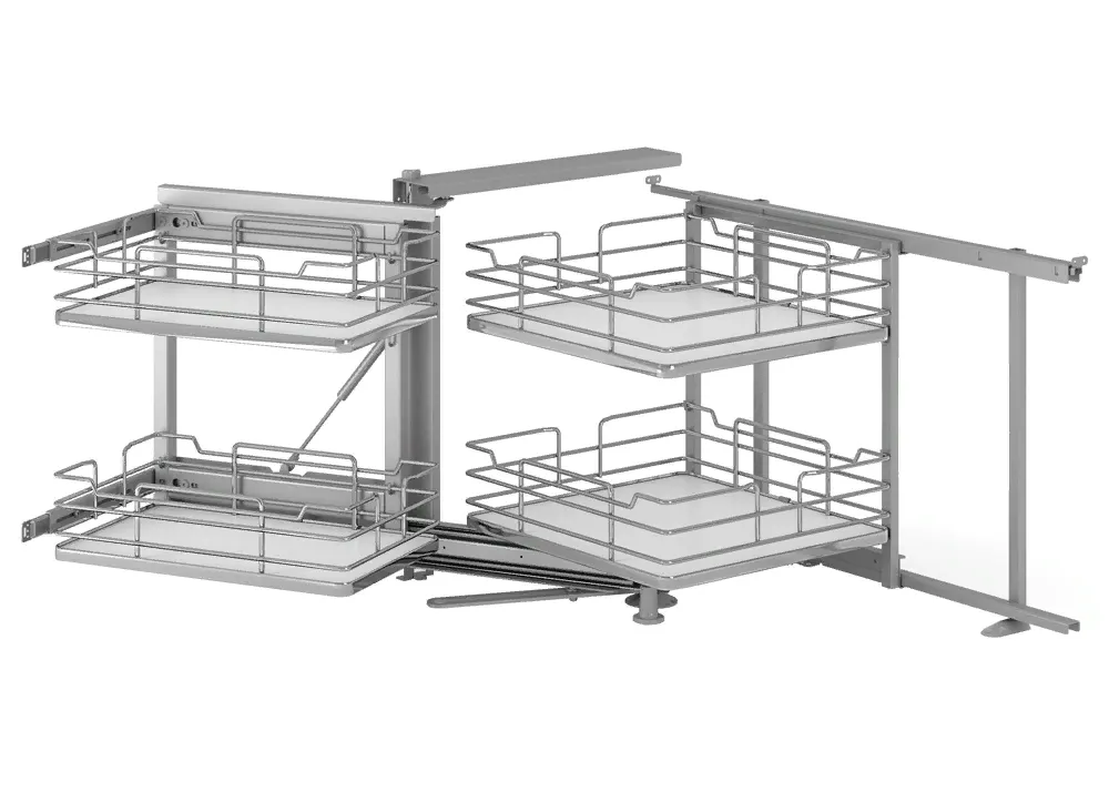 Фото товара: Sige Magic-4 Wood волшебный уголок в нижний шкаф шириной 900 мм, левый